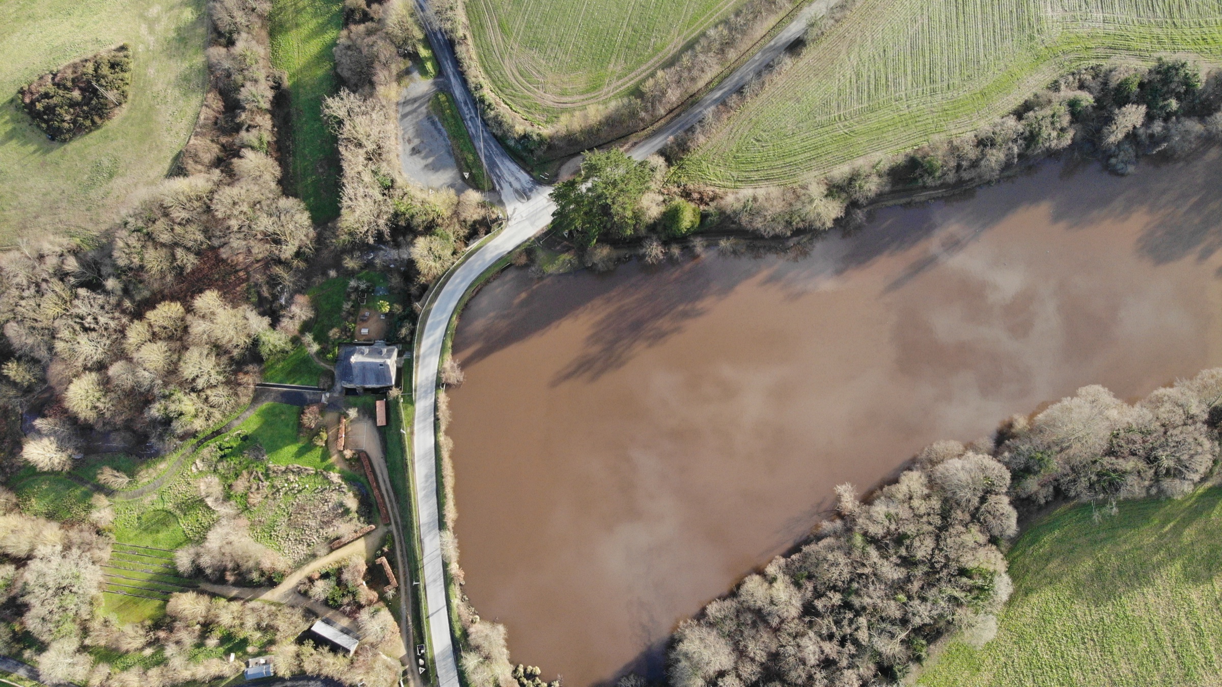 Bégard vu par drone