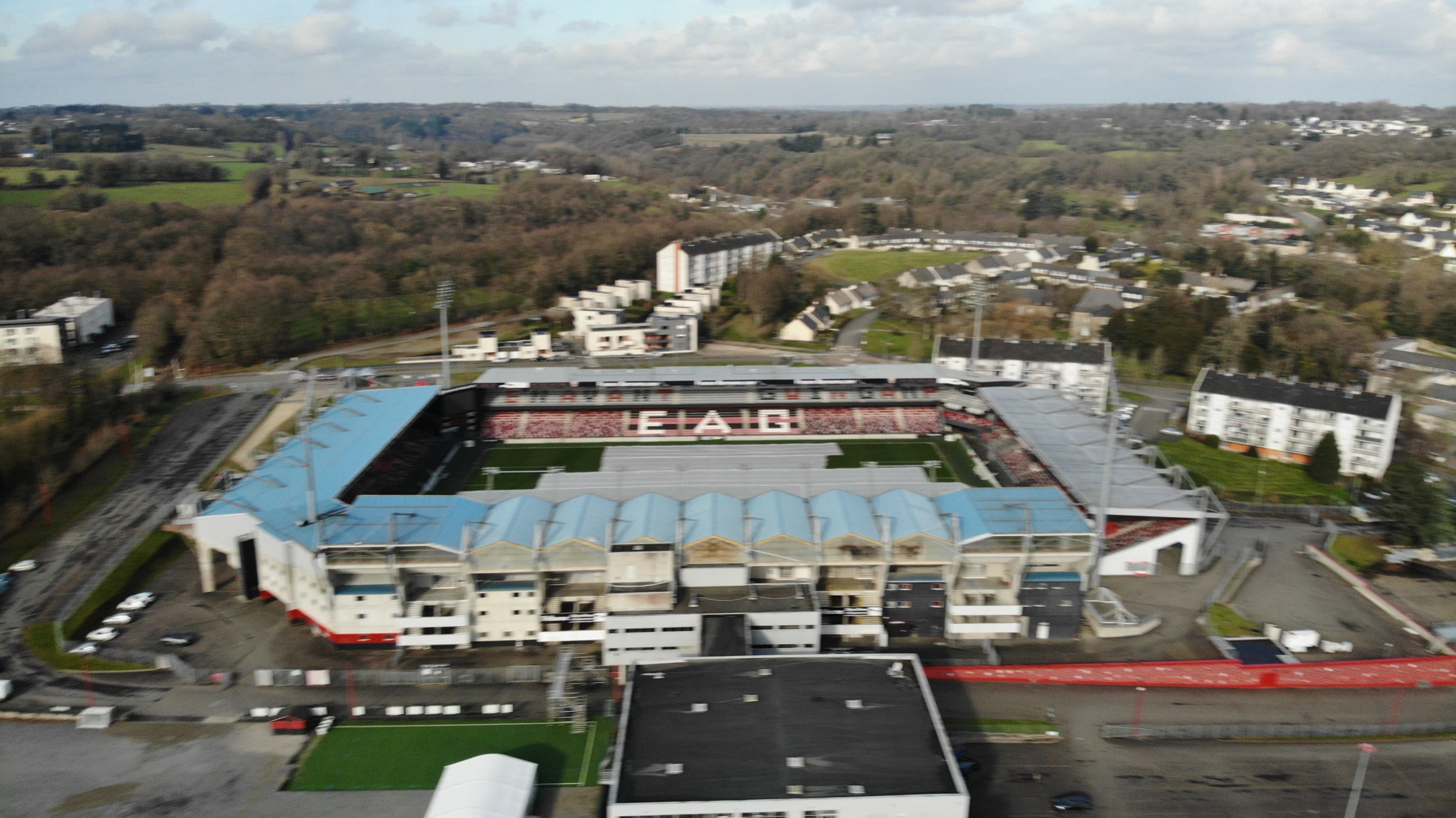 Guingamp vu du ciel