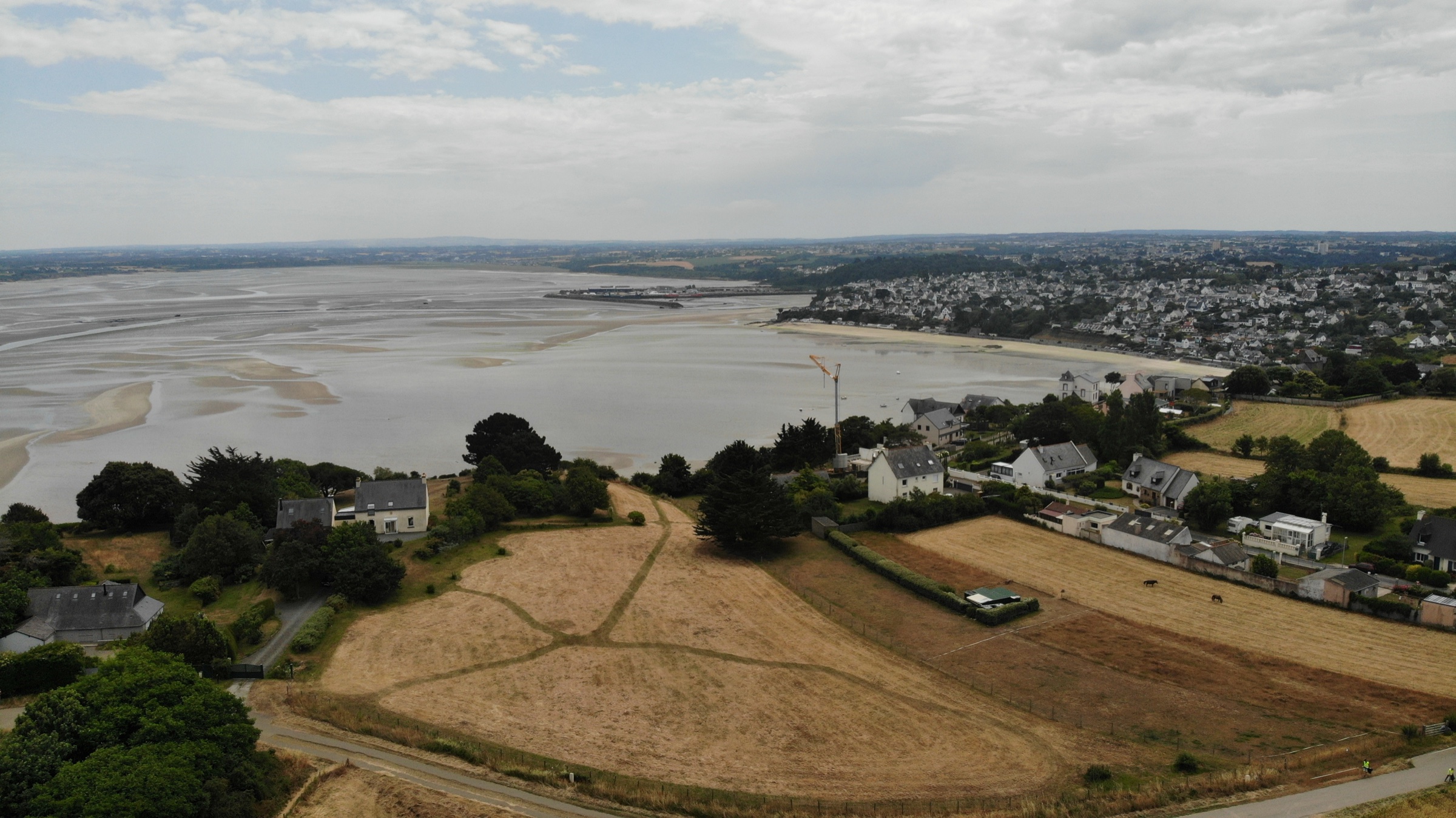 Baie de Plérin vue depuis le ciel